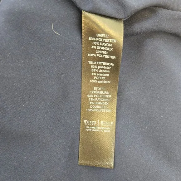 White House Black Market One Button Blazer Jacket Size 6 - Picture 6 of 6